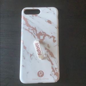 Loopy Case Rose Gold Marble iPhone 7 Plus
